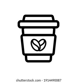Symbol für das Kaffeesymbol, Vektorsymbol