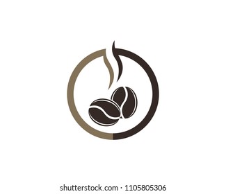 Coffee icon logo vector template
