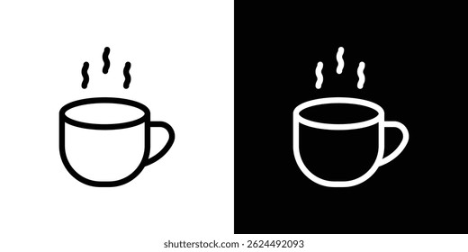 Coffee icon. Logotype vector set