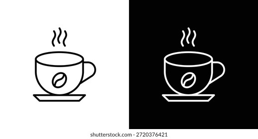 Ícone do café. Design de vetor minimalista. Traçado editável. EPS10