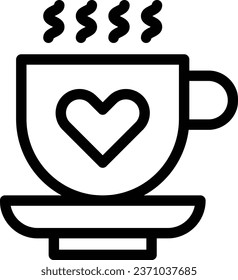 Kaffee-Symbol auf transparentem Hintergrund
