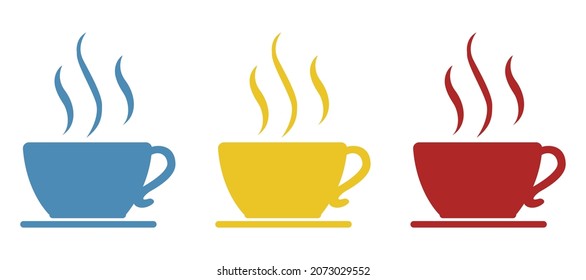 coffee icon on a white background, vector illustration