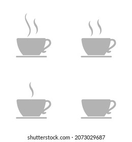 coffee icon on a white background, vector illustration