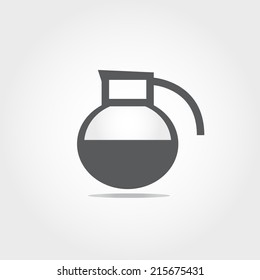 coffee icon on white background