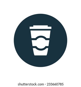 coffee icon on white background 