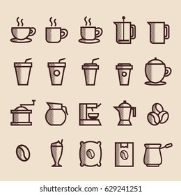 coffee icon outline