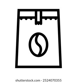 coffee icon. Outline style design isolated on white background
