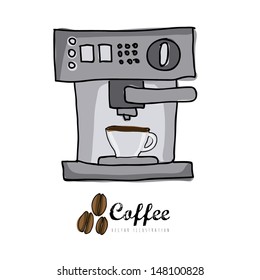 coffee icon over white background vector  illustration 