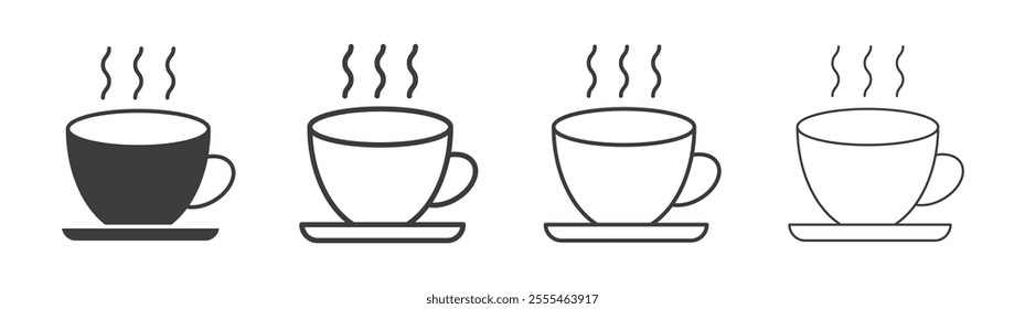 Coffee icon pack. vector illustration