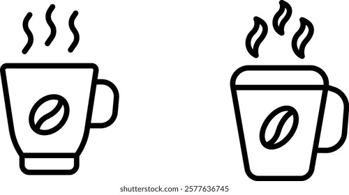 "Coffee Icon Representing Energy, Morning Routine, and Caffeine Boost"