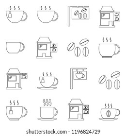 coffee icon set