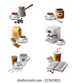 coffee icon set