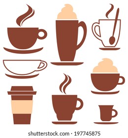 Coffee icon set