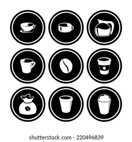 Coffee icon set