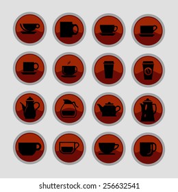 coffee icon set