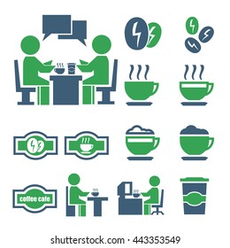 coffee icon set