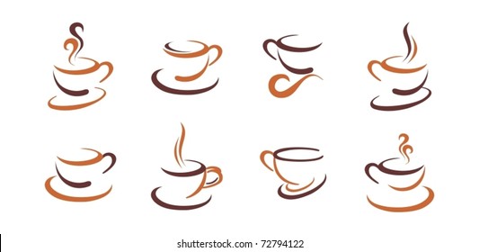 Coffee icon set