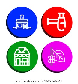 coffee icon set. Collection of Coffee shop, Siphon, Coffee icons