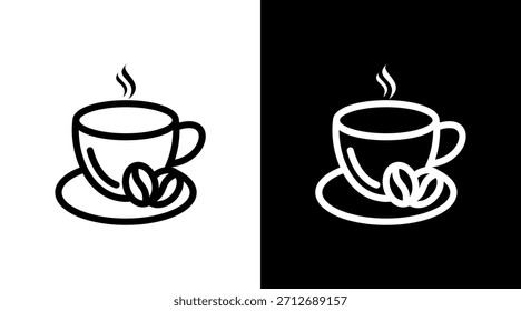 Coffee With Icon Set Design