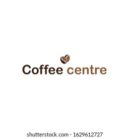 Coffee. Icon set. Isolated coffee beans on white background
