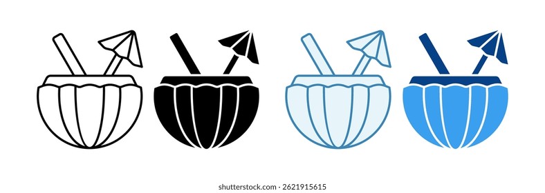 Coffee Icon Set Multiple Style Collection