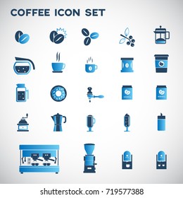 coffee icon set vector