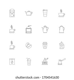 Coffee Icon Set Vector Illustration