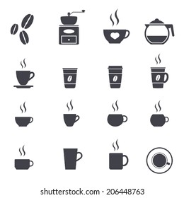 coffee icon set ,vector illustration