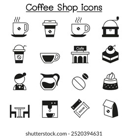 Coffee icon set vector illustration graphic design