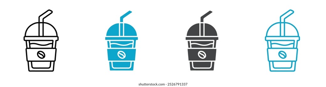 coffee icon set for web and mobile app