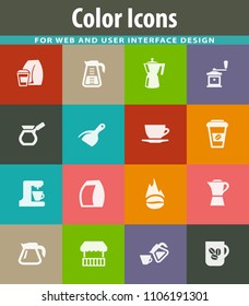 Coffee icon set for web sites and user interface