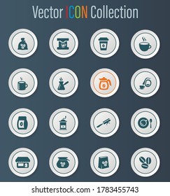 Coffee icon set for web sites and user interface