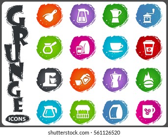 Coffee icon set for web sites and user interface