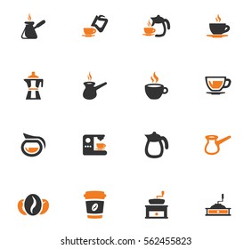 Coffee icon set for web sites and user interface