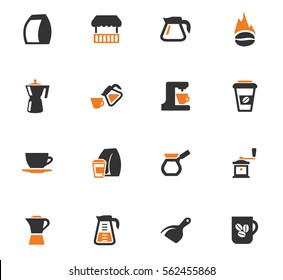 Coffee icon set for web sites and user interface
