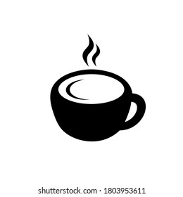 Coffee icon, coffee shop logo isolated on white background
