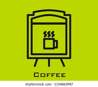 Coffee icon signs