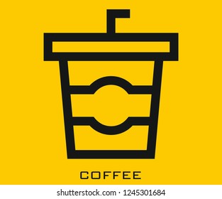 Coffee icon signs