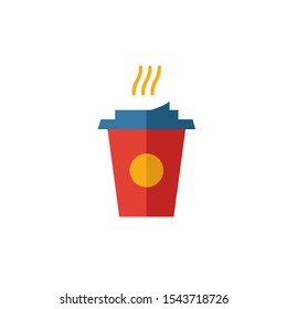 Coffee icon. Simple flat element from fastfood collection. Creative coffee icon for templates, software and apps.