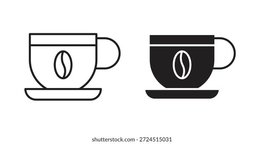 Ícone de café em tendência plana simples design gráfico moderno elemento de logotipo abstrato