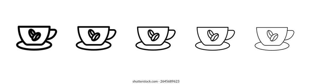 Coffee icon simple illustration logo art