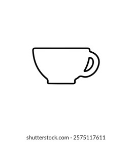 coffee icon Simple outline illustration