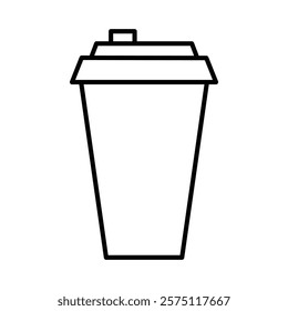 coffee icon Simple outline illustration