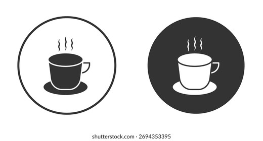 Coffee icon. Simple vector illustration. Silhouette Icon Set.