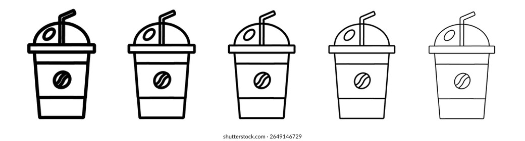 coffee icon simple vector outline logo
