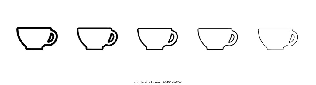 coffee icon simple vector outline logo