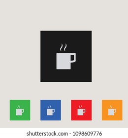 Coffee icon, stock vector illustration, EPS10.