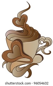 coffee icon with stylish design (also available jpeg version)