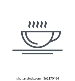 Coffee icon suitable for info graphics, websites and print media and  interfaces. Line vector icon.