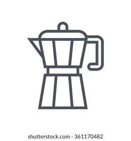 Coffee icon suitable for info graphics, websites and print media and  interfaces. Line vector icon.